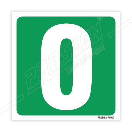 0 Number IMO Sign| Protector FireSafety