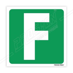 F Letter IMO Sign| Protector FireSafety