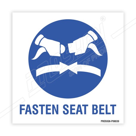 Fasten Seat Belt IMO Sign| Protector FireSafety