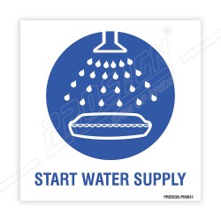 Start Water Supply IMO Sign| Protector FireSafety