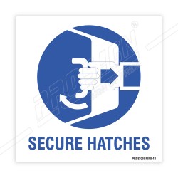 Secure Hatches IMO Sign| Protector FireSafety