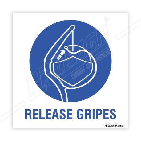 Release Gripes IMO Sign| Protector FireSafety