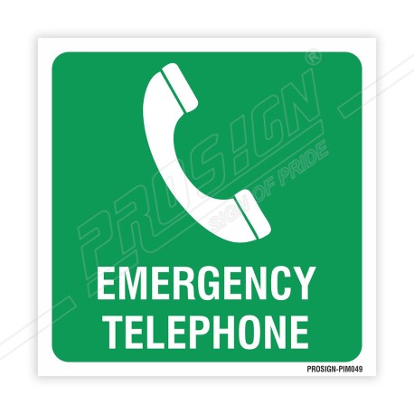 Emergency Telephone IMO Sign| Protector FireSafety