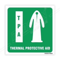 Thermal Protective Aid IMO Sign| Protector FireSafety