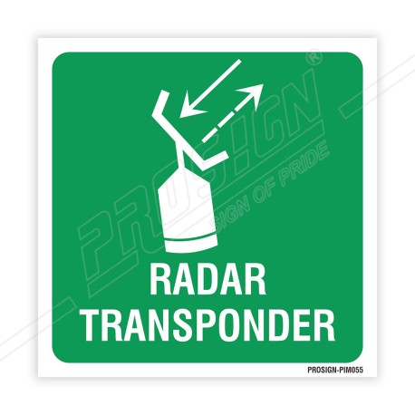 Rader Transponder IMO Sign| Protector FireSafety