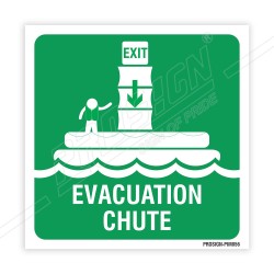 Evacuation Chute IMO Sign| Protector FireSafety