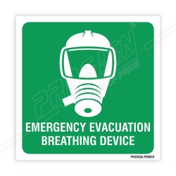Emergency Evacuation Breathing Device IMO Sign| Protector FireSafety