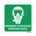 Emergency Evacuation Breathing Device IMO Sign| Protector FireSafety