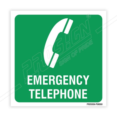 Emergency Telephone IMO Sign| Protector FireSafety