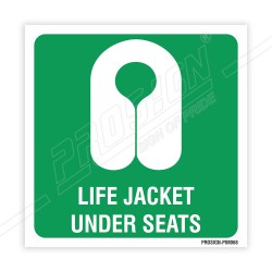 Life Jacket Under Seats IMO Sign| Protector FireSafety