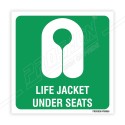 Life Jacket Under Seats IMO Sign| Protector FireSafety