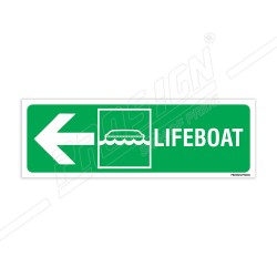 Lifeboat Left Arrow IMO Sign| Protector FireSafety