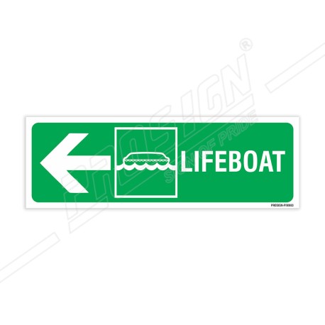 Lifeboat Left Arrow IMO Sign| Protector FireSafety