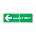Lifeboat Left Arrow IMO Sign| Protector FireSafety