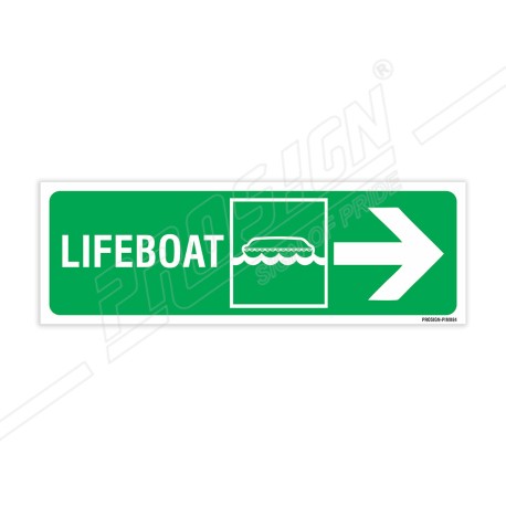 Lifeboat Right Arrow IMO Sign| Protector FireSafety