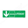 Lifeboat Left Down Arrow IMO Sign| Protector FireSafety