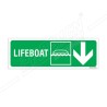 Lifeboat Right Down Arrow IMO Sign| Protector FireSafety