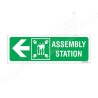 Assembly Station Left  Arrow IMO Sign| Protector FireSafety
