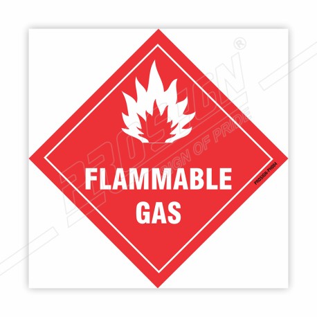 Flammable Gas Hazardous Sign| Protector FireSafety