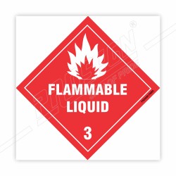 Flammable Liquid 3 Hazardous Sign| Protector FireSafety