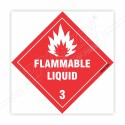 Flammable Liquid 3 Hazardous Sign| Protector FireSafety