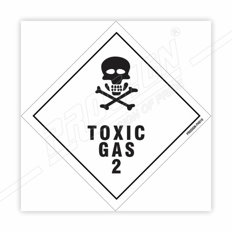 Toxic Gas 2 Hazardous Sign| Protector FireSafety