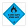 Dangerous When Wet 4 Hazardous Sign| Protector FireSafety