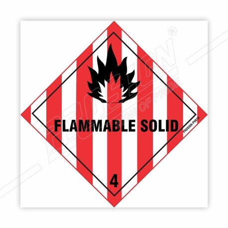 Flammable Solid Hazardous Sign| Protector FireSafety