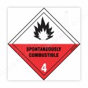 Spontaneously Combustible Hazardous Sign| Protector FireSafety