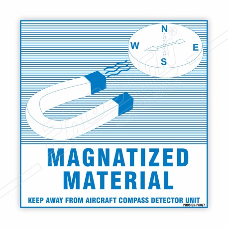 Magnetized Material Hazardous Sign| Protector FireSafety