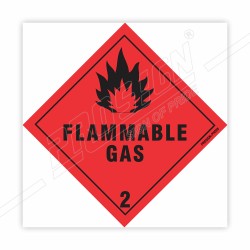 Flammable Gas 2 Hazardous Sign| Protector FireSafety