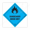 Dangerous When Wet 4 Hazardous Sign| Protector FireSafety