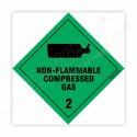 Non Flammable Compressed Gas 2 Hazardous Sign| Protector FireSafety