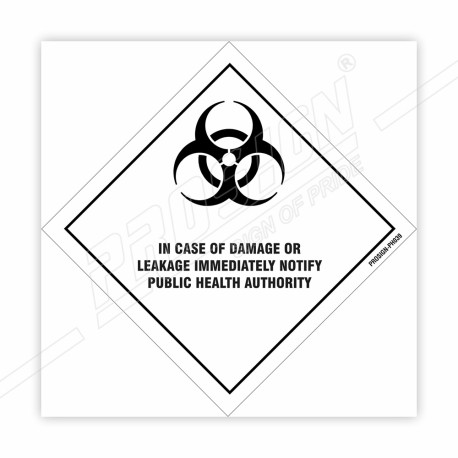 In Case Of Leakage Immediate Notify Hazardous Sign| Protector FireSafety