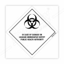 In Case Of Leakage Immediate Notify Hazardous Sign| Protector FireSafety
