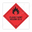 Flash Point Below 32 C Hazardous Sign| Protector FireSafety