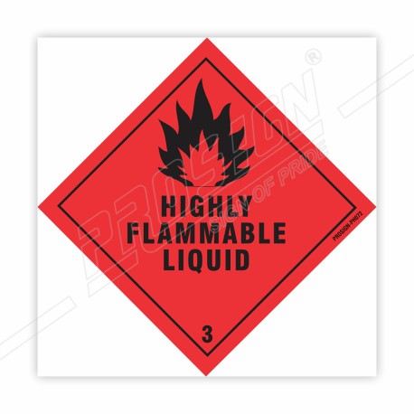 Highly Flammable Liquid Hazardous Sign| Protector FireSafety