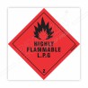 Highly Flammable L.P.G Hazardous Sign| Protector FireSafety