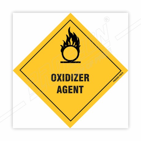 Oxidizer Agent Hazardous Sign| Protector FireSafety