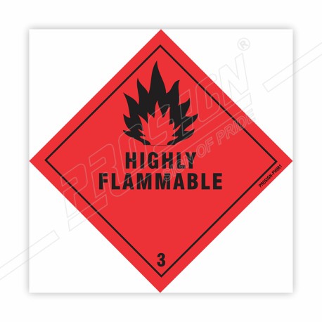 Highly Flammable Hazardous Sign| Protector FireSafety