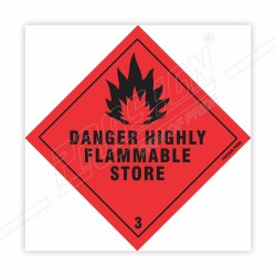 Danger Highly Flammable Store Hazardous Sign| Protector FireSafety
