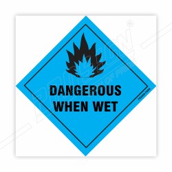 Dangerous When Wet Hazardous Sign| Protector FireSafety