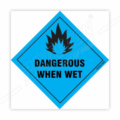 Dangerous When Wet Hazardous Sign| Protector FireSafety