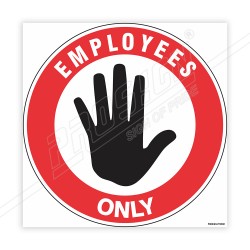 Employees Only Floor Marking Sign | Protector FireSafety