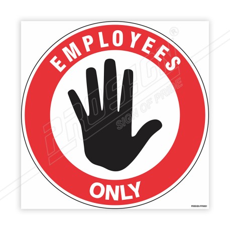 Employees Only Floor Marking Sign | Protector FireSafety