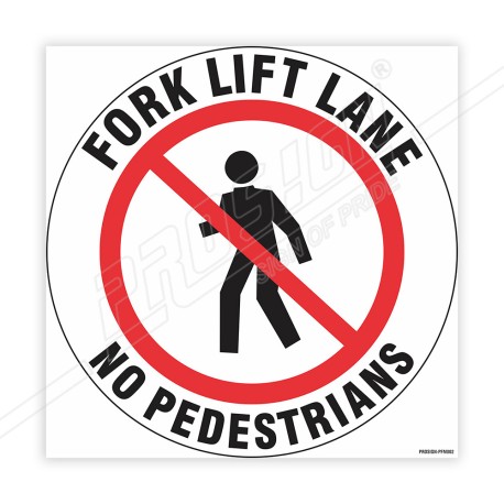 Fork Lift Lane Floor Marking Sign | Protector FireSafety