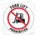 Fork Lift Prohibited Floor Marking Sign | Protector FireSafety
