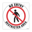 No Entry Restricted Area Floor Marking Sign | Protector FireSafety