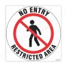 No Entry Restricted Area Floor Marking Sign | Protector FireSafety