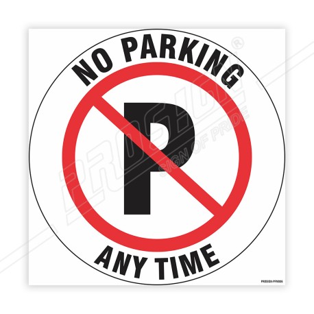 No Parking Any Time Floor Marking Sign | Protector FireSafety